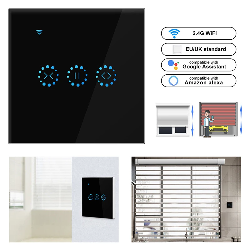 Smart Home WiFi touch Blinds curtain switch support Alexa Google home ewelink voice control for Mechanical Limit Blinds Motor
Smart Home WiFi touch Blinds curtain switch support Alexa Google home ewelink voice control for Mechanical Limit Blinds Motor