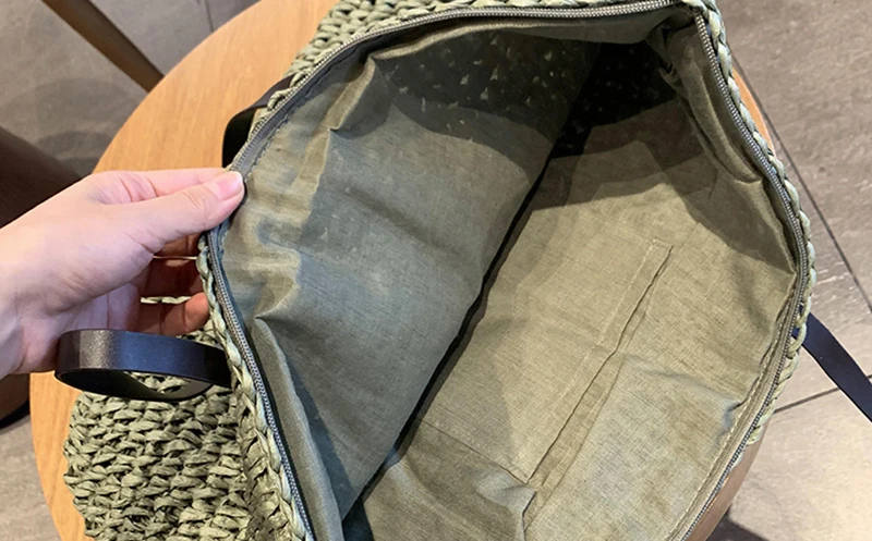 Gusure Large Rattan Tote - Wicker Woven Summer Travel Shoulder Bag 16 Ha6153e90b002477f97e50538bf0c9a39O