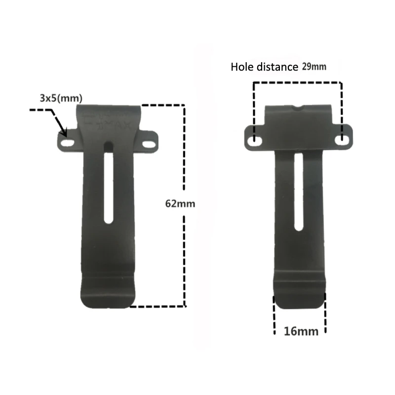 Belt Clip for BaoFeng BF-5118, BF-666S, BF-777S, BF-888S, TK-208, TK-308, TH-22AT, TH-42AT, Two Way Radio
Belt Clip for BaoFeng BF-5118, BF-666S, BF-777S, BF-888S, TK-208, TK-308, TH-22AT, TH-42AT, Two Way Radio