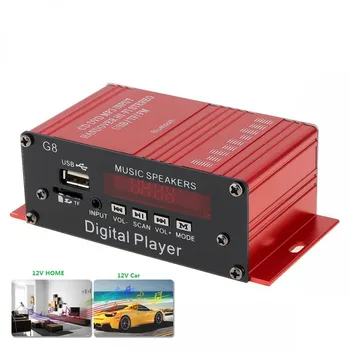 Mini 12V G8 Car Amplifier FM Radio HIFI Audio Power Amplifier Bluetooth Stereo Cars Theater Amplifiers
Mini 12V G8 Car Amplifier FM Radio HIFI Audio Power Amplifier Bluetooth Stereo Cars Theater Amplifiers