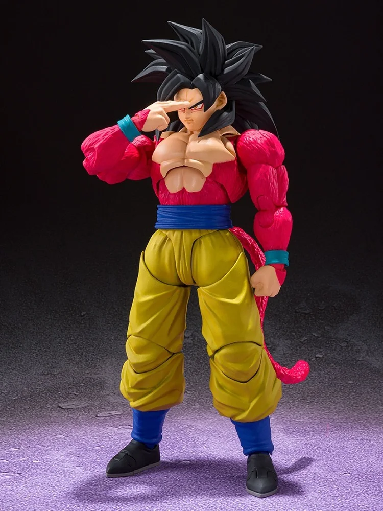 

In stock Original BANDAI Dragon Ball GT SHF Super Saiyan 4 Son Goku Ten Times Ka Me Ha Me Ha ANIME ACTION Figures PVC Model Toy