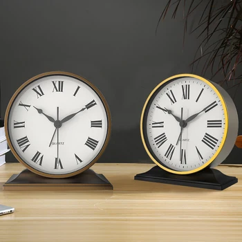 Nordic Creative Desk Clock Silent Simple Roman Numerals Table Clock Metal Living Room Desktop Clock Budzik Alarm Clock AC50TC
Nordic Creative Desk Clock Silent Simple Roman Numerals Table Clock Metal Living Room Desktop Clock Budzik Alarm Clock AC50TC