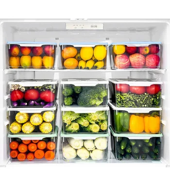 Freezer Food Storage Boxes Clear Plastic Pantry Organization Refrigerator Food Fruit Crisper Portable Storage Box Space
Freezer Food Storage Boxes Clear Plastic Pantry Organization Refrigerator Food Fruit Crisper Portable Storage Box Space