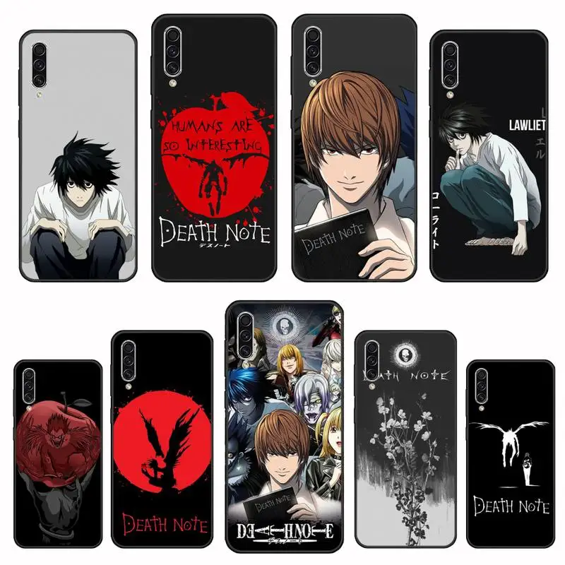 Милый блестящий чехол для телефона с аниме мангой Death Note Samsung A20 A30 30s A40 A7 2018 J2 J7 prime J4