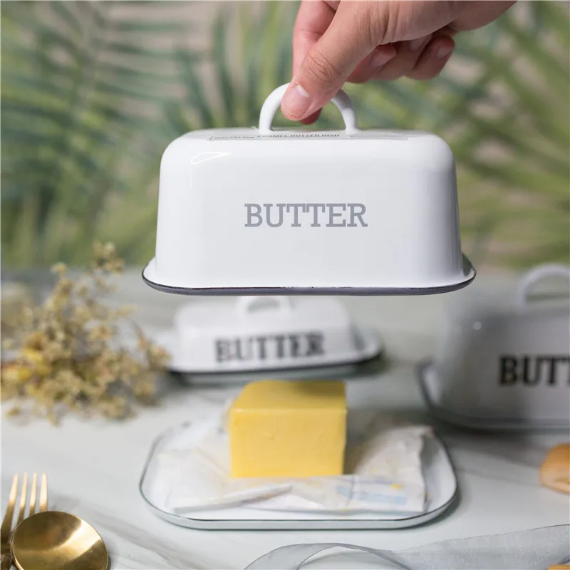 19 cm Thickened letter enamel with lid snack tray butter box cheese storage box container
19 cm Thickened letter enamel with lid snack tray butter box cheese storage box container