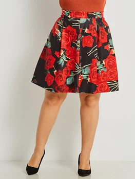 2020 Floral Vintage Plus Size Swing Skirt Retro Flowers Print Midi Skirts Womens High Waist A Line Skirt
2020 Floral Vintage Plus Size Swing Skirt Retro Flowers Print Midi Skirts Womens High Waist A Line Skirt