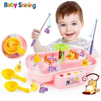 Baby Shining Children's 21pcs/Set Magnetic Fishing Parent-child Fishing toy Interactive Toys Game Kids Play Water Baby Toys Fish
Baby Shining Children's 21pcs/Set Magnetic Fishing Parent-child Fishing toy Interactive Toys Game Kids Play Water Baby Toys Fish