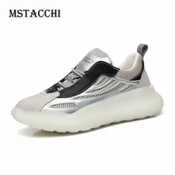 MStacchi Men Leisure Vulcanized Shoes Air Mesh Solid Color Sewing Round Toe Lace-Up Non-Slip Thick Bottom Man Sports Shoes 2020
MStacchi Men Leisure Vulcanized Shoes Air Mesh Solid Color Sewing Round Toe Lace-Up Non-Slip Thick Bottom Man Sports Shoes 2020