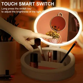 Adjustable LED Makeup Mirror 10X Magnification 3 Colors Lighting Modes Makeup Mirror With Storage Box For Home Travel
Adjustable LED Makeup Mirror 10X Magnification 3 Colors Lighting Modes Makeup Mirror With Storage Box For Home Travel