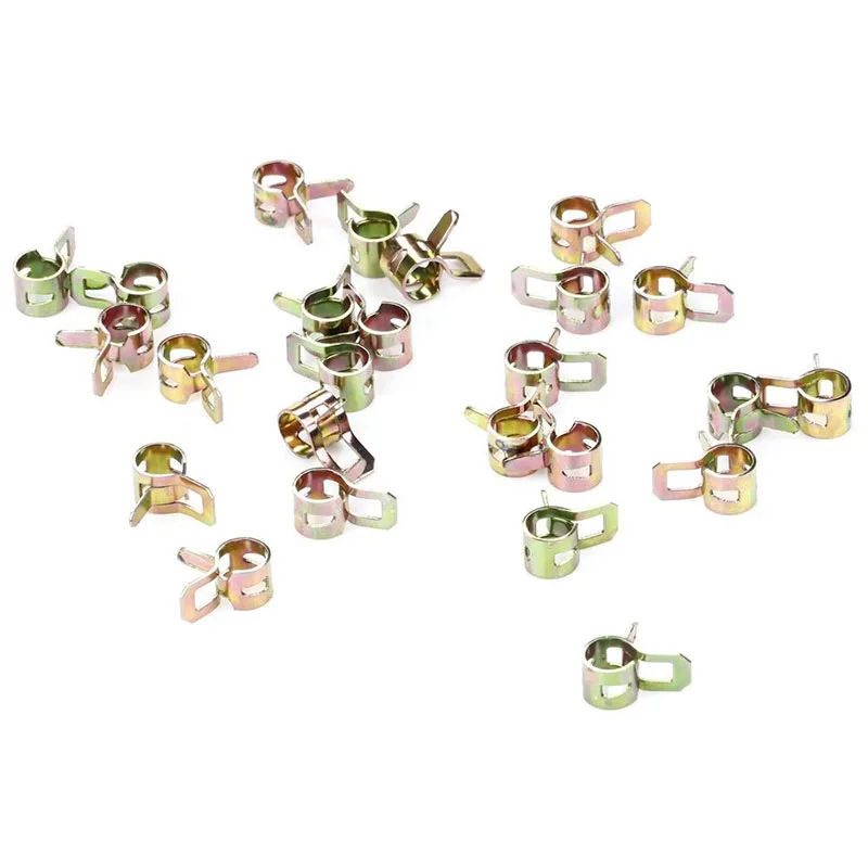 Fits 1/4 Hose Clip Nails Clamps Lawn Mower Home & Garden 25pcs Hose Spring Action hose Spring water fuel
Fits 1/4 Hose Clip Nails Clamps Lawn Mower Home & Garden 25pcs Hose Spring Action hose Spring water fuel