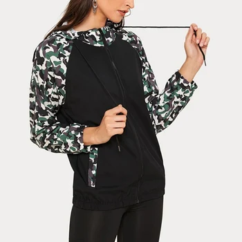 Fadzeco Women's Hooded Jackets Causal Windbreaker Camouflage Patchwrok Basic Jackets Coats Zipper Lightweight Jackets Female
Fadzeco Women's Hooded Jackets Causal Windbreaker Camouflage Patchwrok Basic Jackets Coats Zipper Lightweight Jackets Female