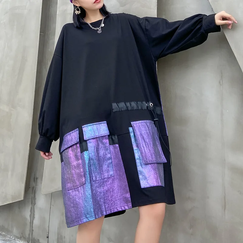 XUXI Patchwork Knee-Length Dress Women Loose High Waist Bodycon Fashion Long Sleeve Streetwear Large Size Autumn 2020 FZ2993
XUXI Patchwork Knee-Length Dress Women Loose High Waist Bodycon Fashion Long Sleeve Streetwear Large Size Autumn 2020 FZ2993