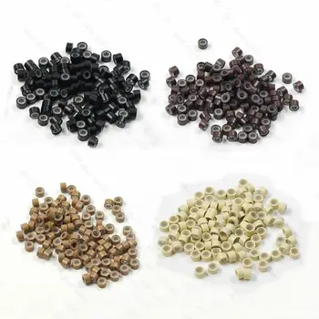 Lot of 100 pcs Silicone Micro Ring Feather Hair Extensions Crimp Beads Styling Tools Accessories Brown khaki Black White
Lot of 100 pcs Silicone Micro Ring Feather Hair Extensions Crimp Beads Styling Tools Accessories Brown khaki Black White