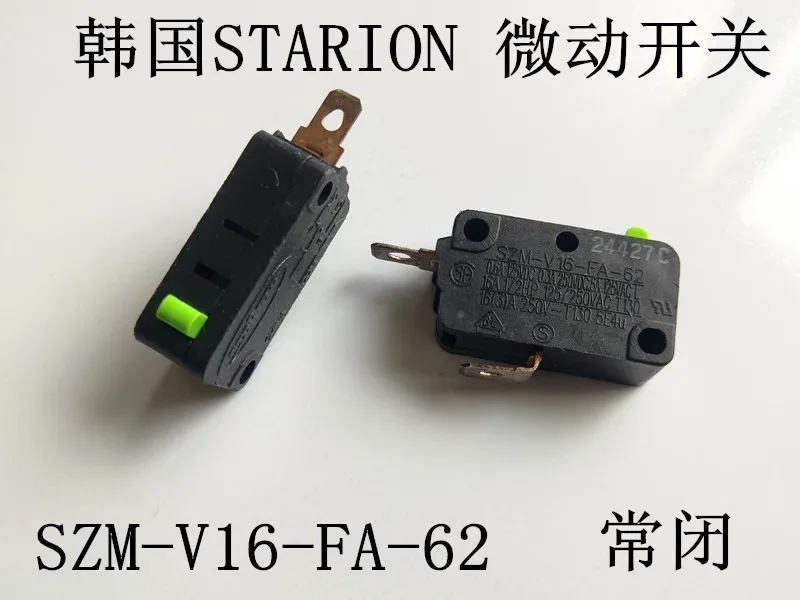 Микропереключатель STARION, 1 шт., 100% новый, оригинальный, Корея, SZM-V16-FA-62, нормально закрытый
Микропереключатель STARION, 1 шт., 100% новый, оригинальный, Корея, SZM-V16-FA-62, нормально закрытый