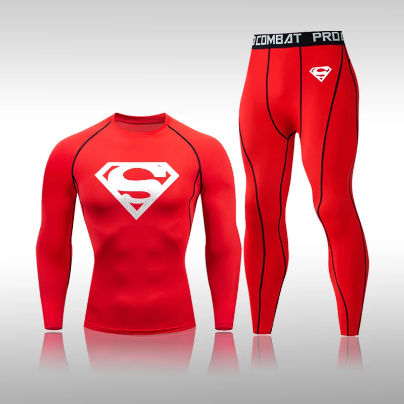 Men's Compression Tights 2pcs / sets Sportswear GYM traning Clothes Suits Quick Dry Superman Jogging Clothing Fitness
Men's Compression Tights 2pcs / sets Sportswear GYM traning Clothes Suits Quick Dry Superman Jogging Clothing Fitness
