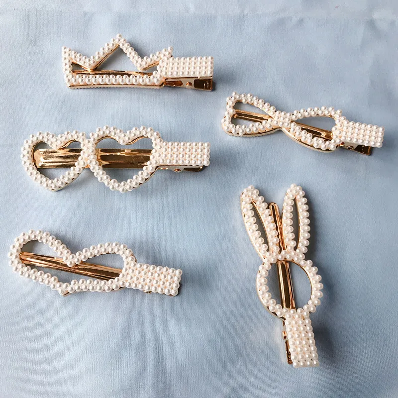 1 PC Simulated Pearl Hair Barrette BB Clip Korean-style Pearl BB Hair
