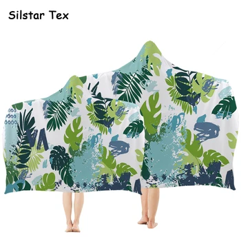 Silstar Tex Green leaf Wearable Towels Trendy Style Tropical Plant Bath Towel With Hood Microfiber Bath Robe
Silstar Tex Green leaf Wearable Towels Trendy Style Tropical Plant Bath Towel With Hood Microfiber Bath Robe