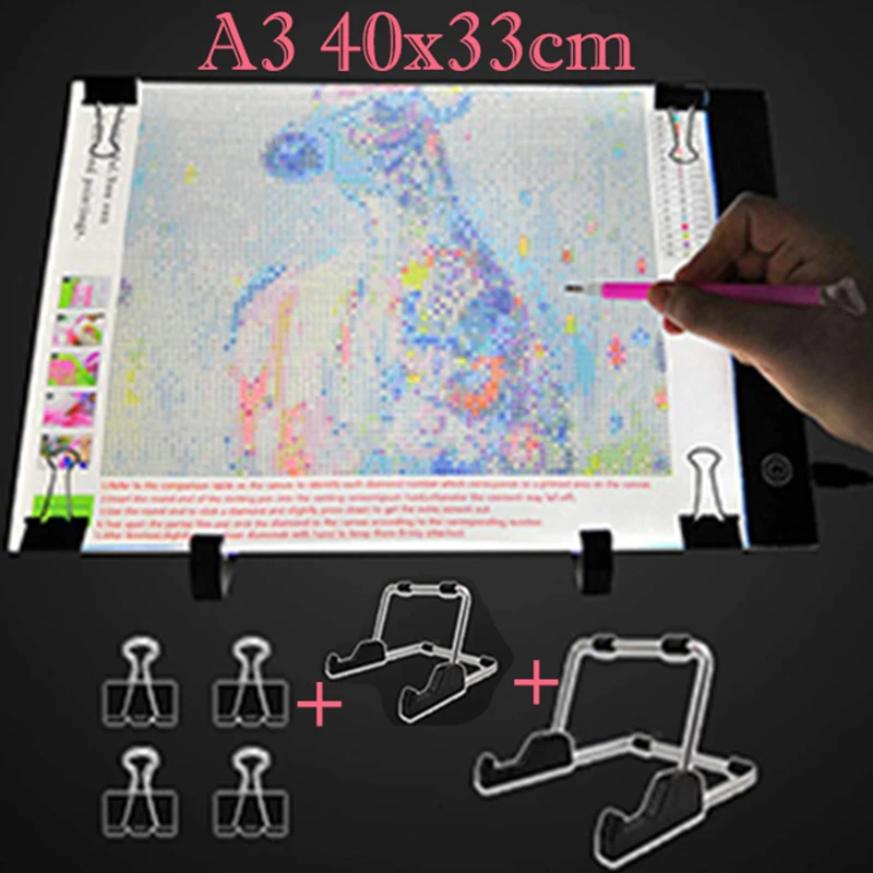 Diamond Painting A3 LED Light Pad Kit,DIY Dimmable Light Brightness Board,LED Artcraft Tracing Light Table,Reusable A3 Painting
Diamond Painting A3 LED Light Pad Kit,DIY Dimmable Light Brightness Board,LED Artcraft Tracing Light Table,Reusable A3 Painting