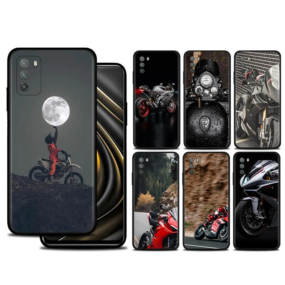 MobilePhones Case For Xiaomi Poco M3 M4 Pro 5G X3 NFC F3 GT Civi 11T 10T 9T 11 Note 10 Lite Coque Ducati-Sport-Motocross | Мобильные