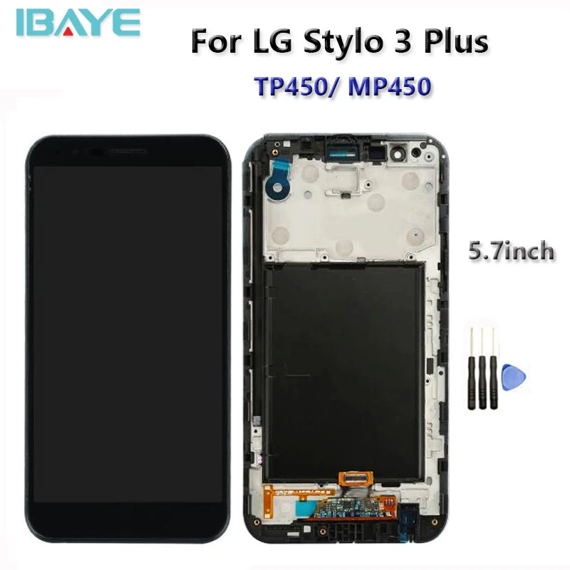 For LG Stylo 3 Plus TP450 MP450 LCD With Frame Touch Digitizer Screen Replacement With LCDs Assembly + Tools
For LG Stylo 3 Plus TP450 MP450 LCD With Frame Touch Digitizer Screen Replacement With LCDs Assembly + Tools