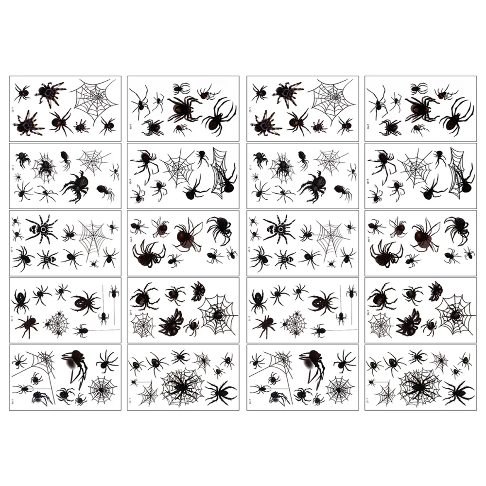 20 Sheets Spider Temporary Tattoos Stickers Halloween Net Web Spider Stickers
20 Sheets Spider Temporary Tattoos Stickers Halloween Net Web Spider Stickers