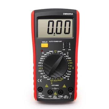DM9205A 9205a Digital Multimeter Professional Tester Meter capacitance AC/DC Voltmeter 1000V Current 20A meter LCD 1999 counts
DM9205A 9205a Digital Multimeter Professional Tester Meter capacitance AC/DC Voltmeter 1000V Current 20A meter LCD 1999 counts
