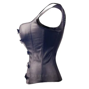 Black Women's Punk Court Corset Steel Body Shaping Clothes PU Leather Body Shaping Top Gothic Gorset Overbust Sexy
Black Women's Punk Court Corset Steel Body Shaping Clothes PU Leather Body Shaping Top Gothic Gorset Overbust Sexy