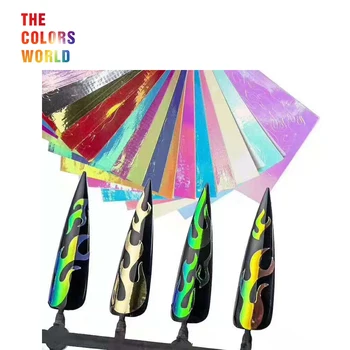 TCST-008 Fire Nail Holographic Strip Tape Nail Art Stickers Flame Nail Stickers Thin Laser Silver Stripe Sticker Flame Nail Art
TCST-008 Fire Nail Holographic Strip Tape Nail Art Stickers Flame Nail Stickers Thin Laser Silver Stripe Sticker Flame Nail Art