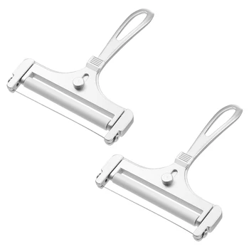 2 Pack Stainless Steel Wire Cheese Slicer Adjustable Thickness Cheese Slicer Wired Cheese Cutter Kitchen Cooking Tool
2 Pack Stainless Steel Wire Cheese Slicer Adjustable Thickness Cheese Slicer Wired Cheese Cutter Kitchen Cooking Tool