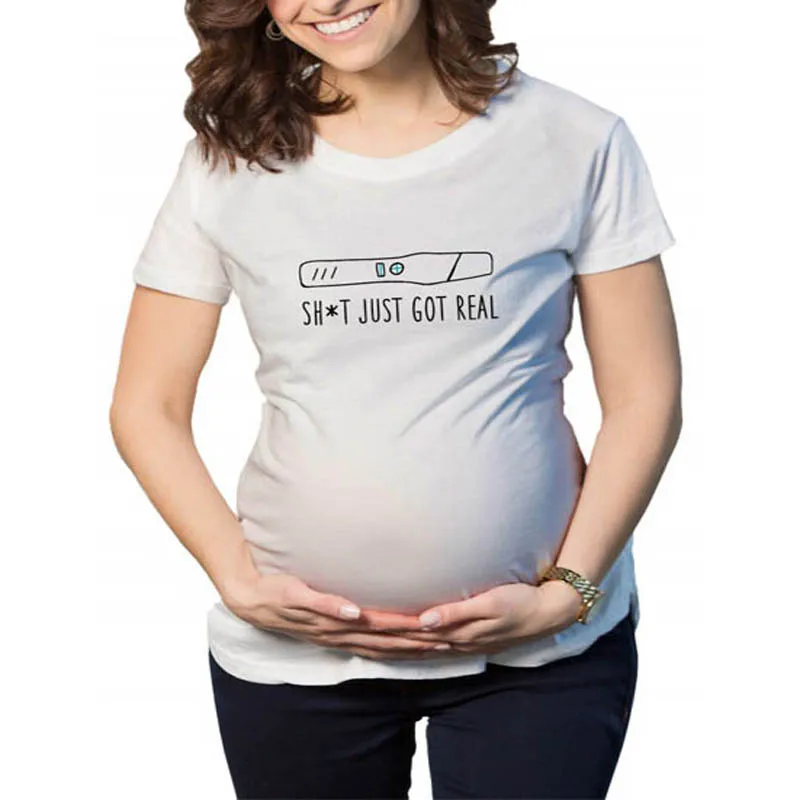 Printed Maternity Clothes Simple Summer Pregnancy Test Kit Humor English Printed Crew Neck Cool Large Size Short Sleeve Women's
Printed Maternity Clothes Simple Summer Pregnancy Test Kit Humor English Printed Crew Neck Cool Large Size Short Sleeve Women's