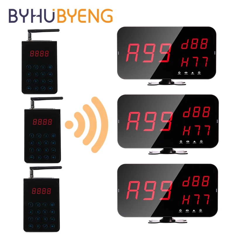 BYHUBYENG Hospital Restaurant Catering Equipment Led Service Display Keypad Queue Management Calling Pager System Wireless
BYHUBYENG Hospital Restaurant Catering Equipment Led Service Display Keypad Queue Management Calling Pager System Wireless