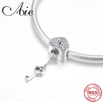 Hot heart shape lock key 925 Sterling Silver clear CZ fine Beads Fit Original European Charm Bracelet Jewelry making
Hot heart shape lock key 925 Sterling Silver clear CZ fine Beads Fit Original European Charm Bracelet Jewelry making