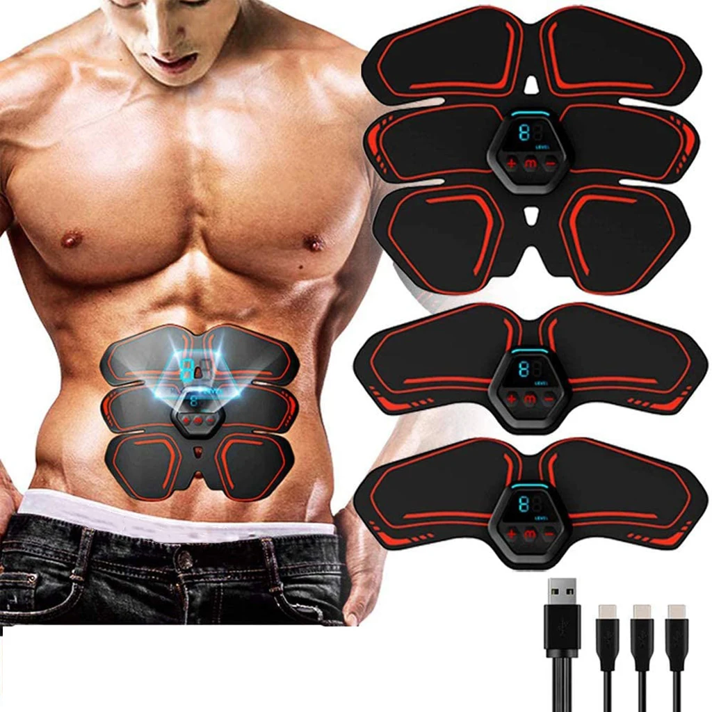 USB Abs Stimulator Ab Workout Muscle Abdominal Core Toner Belt Exerciser Shaper USB Abs Stimulator Ab Workout Muscle Abdominal Core Toner Belt Exerciser Shaper