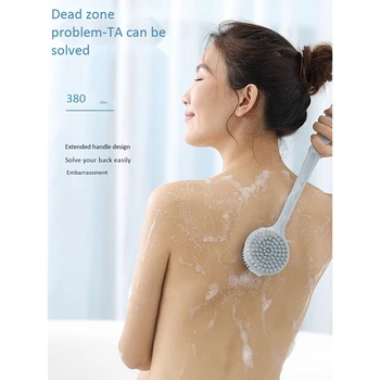 Back Scrubber,Bath Body Brush for Exfoliating,Silicone Shower Brush Long Handle Massage Improve Your Circulation 
Back Scrubber,Bath Body Brush for Exfoliating,Silicone Shower Brush Long Handle Massage Improve Your Circulation