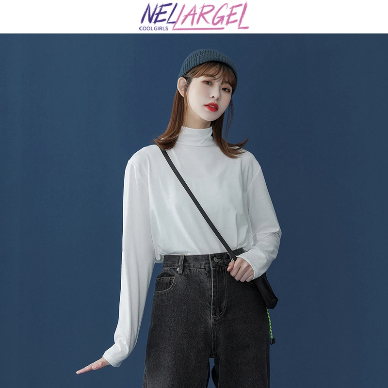 NELLARGEL Женская водолазка Y2k Harajuku уличная одежда футболки 2023 Женские однотонные корейские модные футболки для девушек винтажные кавайные футболки
NELLARGEL Женская водолазка Y2k Harajuku уличная одежда футболки 2023 Женские однотонные корейские модные футболки для девушек винтажные кавайные футболки