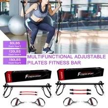 Pilates Bar Kit with Adjustable Resistance Band for Different Height Home Workouts for Hipsline Stretching Muscle Toning
Pilates Bar Kit with Adjustable Resistance Band for Different Height Home Workouts for Hipsline Stretching Muscle Toning