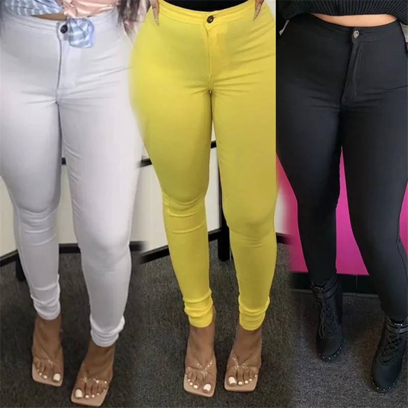 Women's Long Pants Casual Solid Color High Stretch Skinny Thin Pants Fashion Sexy Lift Hips High Waist Pencil Pants
Women's Long Pants Casual Solid Color High Stretch Skinny Thin Pants Fashion Sexy Lift Hips High Waist Pencil Pants