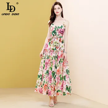 LD LINDA DELLA Summer Runway Women Dress Spaghetti Strap Sexy Slash Neck Off Shoulder Ladies Beach Vacation Midi Dress
LD LINDA DELLA Summer Runway Women Dress Spaghetti Strap Sexy Slash Neck Off Shoulder Ladies Beach Vacation Midi Dress