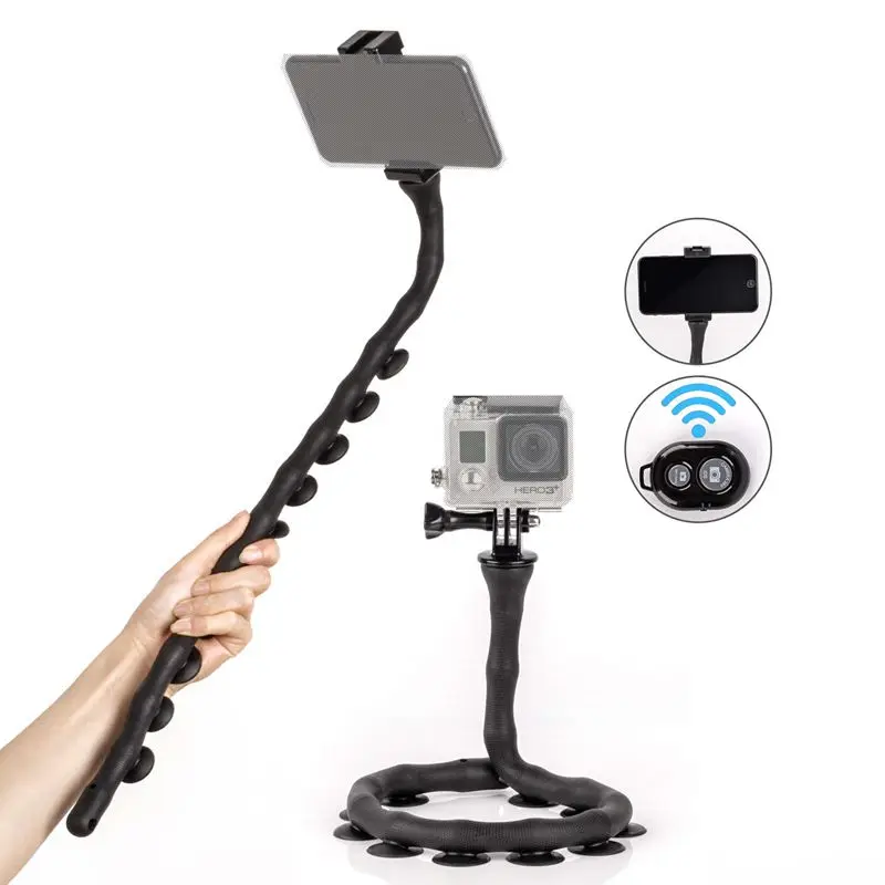 Bendable Flexible Selfie Stick Waterproof Handheld Smartphones Monopod Stand Tripod Mount Suction Cup Bluetooth Remote For Phone
Bendable Flexible Selfie Stick Waterproof Handheld Smartphones Monopod Stand Tripod Mount Suction Cup Bluetooth Remote For Phone