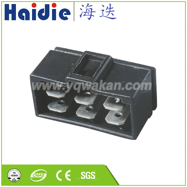 

Free shipping 5sets auto 6pin terminal housing plug electric plastic wiring harness connector HD0620-6.3-10