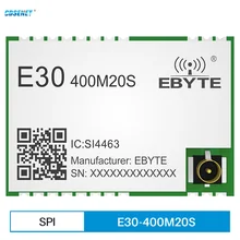 Silicon Labs SI4463 Chip Wireless Radio Frequency Module SPI Digital Half-duplex Communication Low Power Consumption E30-400M20S
Silicon Labs SI4463 Chip Wireless Radio Frequency Module SPI Digital Half-duplex Communication Low Power Consumption E30-400M20S