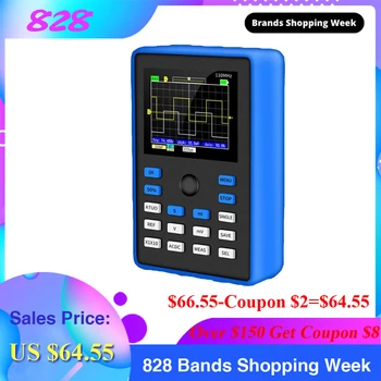 DSO1C15 Professional Digital Oscilloscope 500MS/s Sampling Rate 110MHz Analog Bandwidth Support Waveform Storage Oscilloscope
DSO1C15 Professional Digital Oscilloscope 500MS/s Sampling Rate 110MHz Analog Bandwidth Support Waveform Storage Oscilloscope