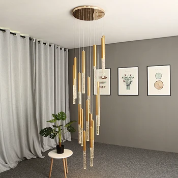 Latest Design Entryway Spiral decorative Linear Acrylic Modern Long Custom Pendant Light Staircase Chandelier For High Ceilings
Latest Design Entryway Spiral decorative Linear Acrylic Modern Long Custom Pendant Light Staircase Chandelier For High Ceilings