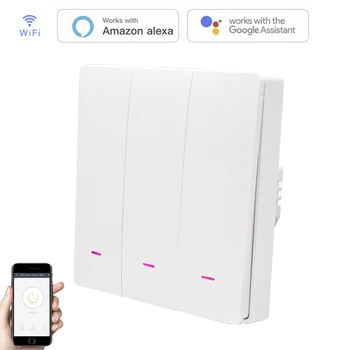 Smart Wall Switch Wifi Light Control Key Wall Switch need Neutral wire EU Work With Alexa Google Home
Smart Wall Switch Wifi Light Control Key Wall Switch need Neutral wire EU Work With Alexa Google Home