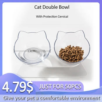 Cat Double Bowl Cat Bowl Dog Bowl Non-slip Food Bowl With Raised Stand Cat Feeding & Watering Supplies Dog Feeder Pet Supplies
Cat Double Bowl Cat Bowl Dog Bowl Non-slip Food Bowl With Raised Stand Cat Feeding & Watering Supplies Dog Feeder Pet Supplies