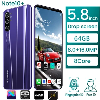 NOTE 10+ smartphone 4G 4000mAh Full Large-screen Snapdragon 855 4 Camera 8core Android Global Version Cell Phone Free Shipping
NOTE 10+ smartphone 4G 4000mAh Full Large-screen Snapdragon 855 4 Camera 8core Android Global Version Cell Phone Free Shipping