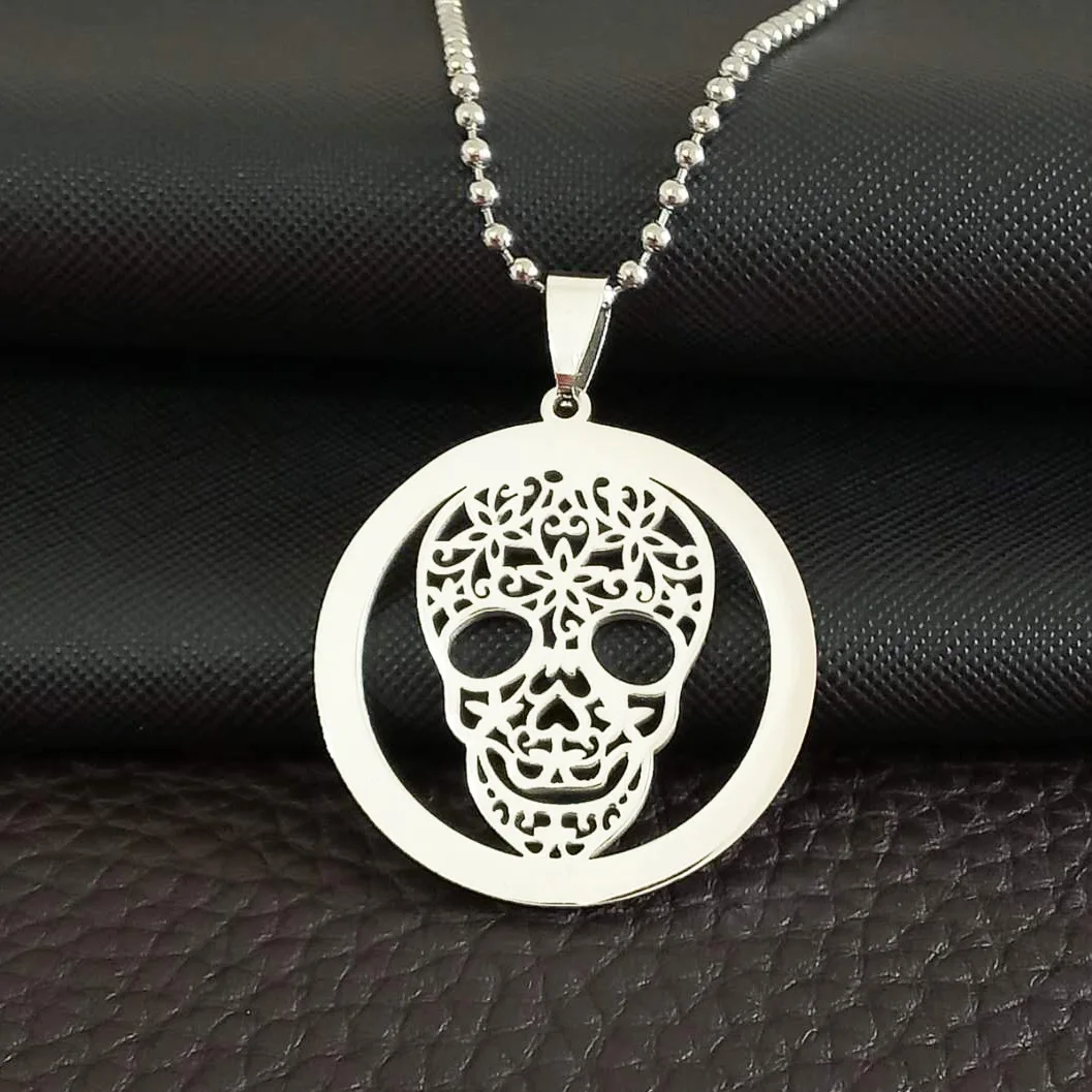 Europe And America Accessories Punk Retro Titanium Steel Necklace Gift Fashion Man Skull Pendant 
Europe And America Accessories Punk Retro Titanium Steel Necklace Gift Fashion Man Skull Pendant