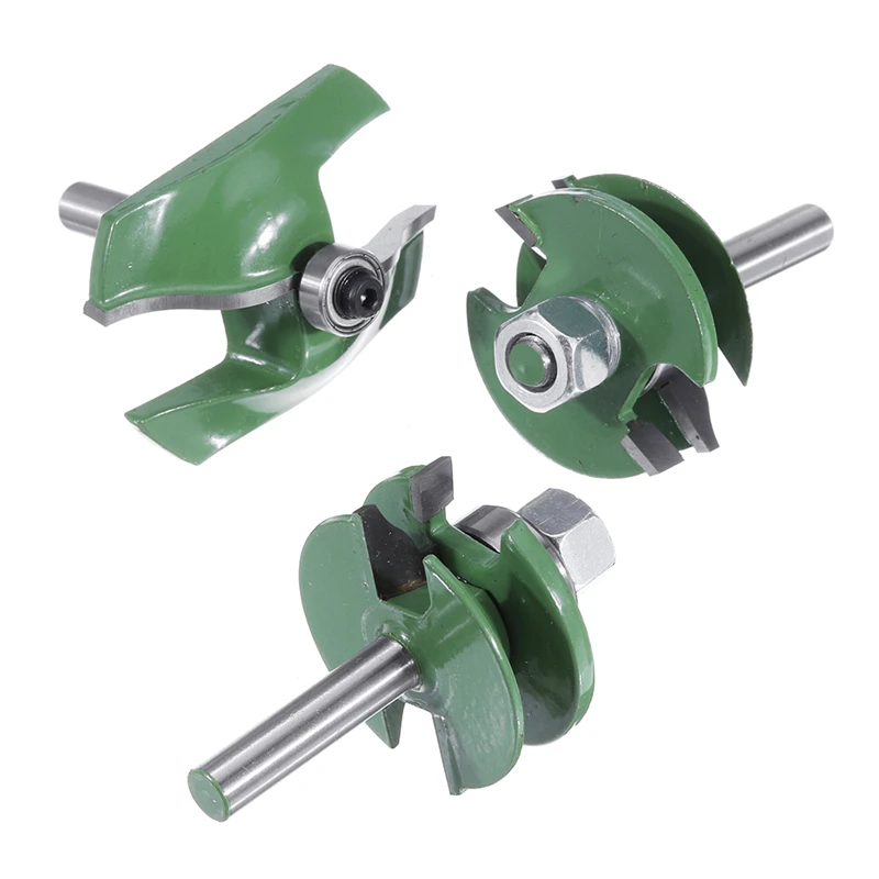 3pcs 8mm Shank Rail and Stile Milling Cutter Router Bit Set Tungsten Carbide Woodworking Milling Cutter Rotary Tool
3pcs 8mm Shank Rail and Stile Milling Cutter Router Bit Set Tungsten Carbide Woodworking Milling Cutter Rotary Tool