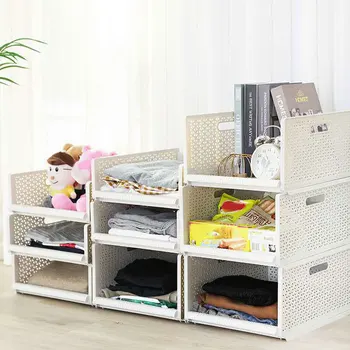 Multi-Function Collapsible Plastic Drawer Storage Organizer Basket Detachable for Bedroom Wardrobe Closet Organize YU-Ho
Multi-Function Collapsible Plastic Drawer Storage Organizer Basket Detachable for Bedroom Wardrobe Closet Organize YU-Ho