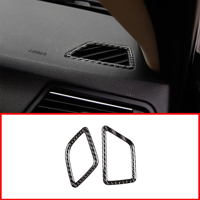 2Pcs soft Real Carbon Fiber Style Dashboard Outlet Decoration Frame Stickers for BMW 5 Series F10 F18 2011-2017 Car Accessories
2Pcs soft Real Carbon Fiber Style Dashboard Outlet Decoration Frame Stickers for BMW 5 Series F10 F18 2011-2017 Car Accessories